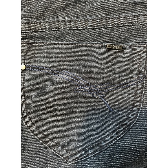 Zana Di Vintage Y2K Dark Wash Button Fly Zip Straight Leg Jeans Women's SZ 9 - Picture 14 of 16